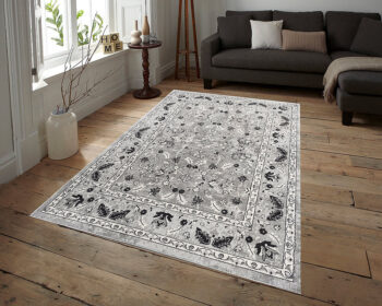 Berfin Dywany, Kusový koberec Alfa New 7206 Grey, 160x220, šedá, obývacia izba