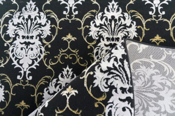 Berfin Dywany, Kusový koberec Elite 23282 Black Gold, 80x150, čiernobiela, obývacia izba