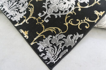 Berfin Dywany, Kusový koberec Elite 23282 Black Gold, 80x150, čiernobiela, obývacia izba