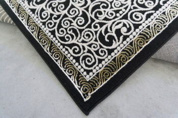 Berfin Dywany, Kusový koberec Elite 3935 Black Gold, 60x100, čierna, kancelária