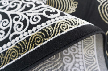 Berfin Dywany, Kusový koberec Elite 3935 Black Gold, 80x150, čierna, kancelária