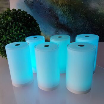 Bezdrôtová stolová lampa Tub ovládaná aplikáciou, RGBW
