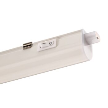 Biela LED svetelná lišta Eckenheim, spínač