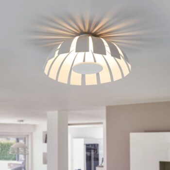 Biele dizajnové stropné svietidlo LED Loto, 33 cm