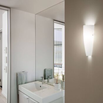 Biele nástenné svietidlo Dedalo IP44