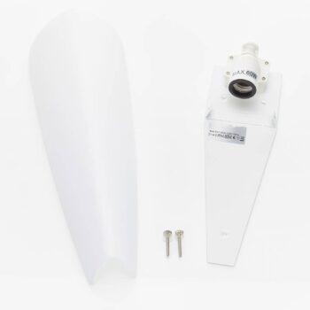 Biele nástenné svietidlo Dedalo IP44