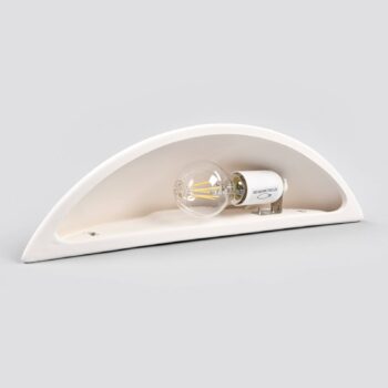 Bledé omietkové nástenné svetlo, maľovateľné