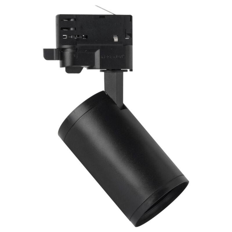 Bodové svetlo Mora GU10 3-fázová koľajnica, čierna Bodové svetlo Mora GU10 3-fázová koľajnica, čierna