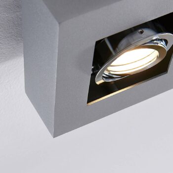 Bodové svietidlo Arcchio Vince, 25 cm, 2 svetlá, strieborné, GU10