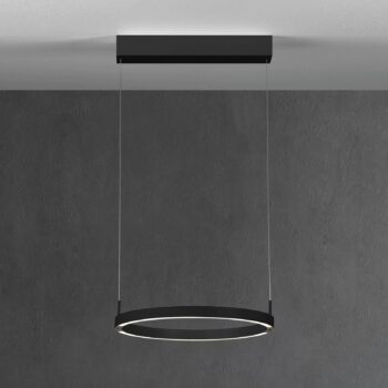 Bopp Float LED závesná lampa ovládanie gestami čierna