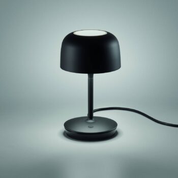 Bover LED stolová lampa Bol, matná čierna, výška 30 cm, hliník