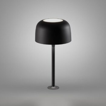 Bover LED stolové svietidlo Bol, matná čierna, výška 33 cm