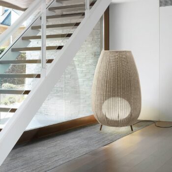 Bover LED terasové svetlo Amphora, 123 cm grafitovo hnedá/béžová