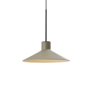Bover LED závesné svietidlo Platet, čierna/olivovo sivá, 20 cm
