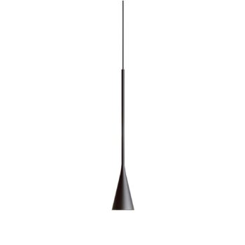 Bover LED závesné svietidlo Skybell Plus, čierne, Ø 6 cm