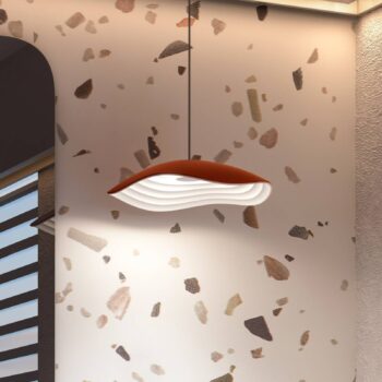 Bover LED závesné svietidlo Valentina S24, terakota/biela