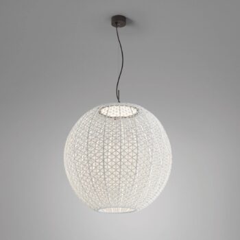 Bover Nans Sphere S/80 LED vonkajšie závesné svetlo béžová