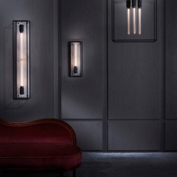 Buster + Punch Caged Wall X-large LED mramor biela