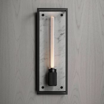 Buster + Punch Caged Wall large LED mramor biela