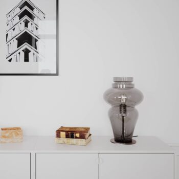 By Rydéns Dolores stolová lampa 40 cm dymová sivá