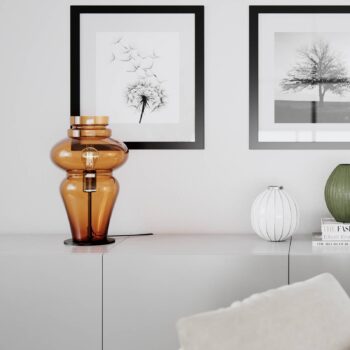 By Rydéns Dolores stolová lampa 40 cm koňaková