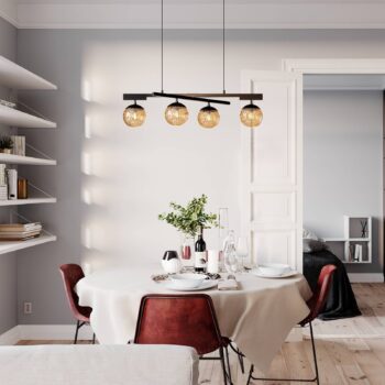 By Rydéns Labelle závesná lampa, jantárová