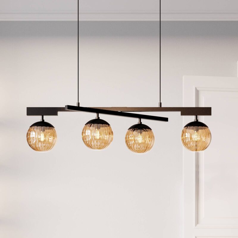 By Rydéns Labelle závesná lampa, jantárová By Rydéns Labelle závesná lampa, jantárová