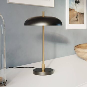 By Rydéns Shelby stolová lampa čierna/mosadz/zlatá