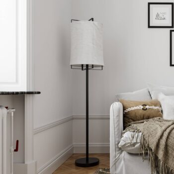 By Rydéns Softy stojacia lampa ľanové tienidlo