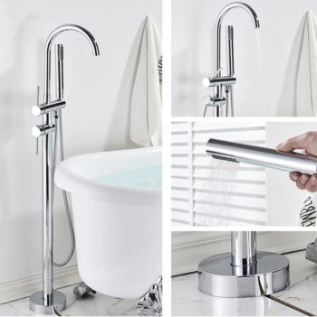 CALANI - Vaňová batéria voľne stojaca NEXOS F chromE CAL-B0052
