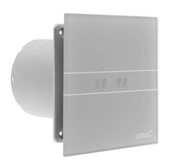 CATA - E-100 GSTH kúpeľňový ventilátor axiálny s automatom, 4W/8W,potrubie 100,striebo 00900600