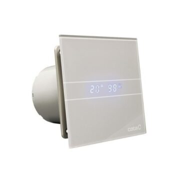 CATA - E-100 GSTH kúpeľňový ventilátor axiálny s automatom, 4W/8W,potrubie 100,striebo 00900600