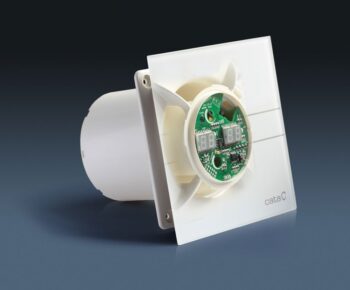 CATA - E-120 GTH kúpeľňový ventilátor axiálny s automatom, 6W/11W, potrubie 120, biel 00901200