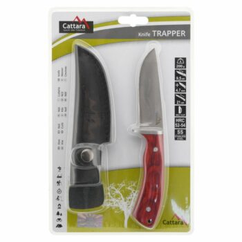 CATTARA TRAPPER 21cm nôž s koženým púzdrom