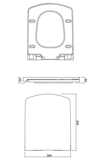 CERSANIT - SEDADLO EASY DUROPLAST SOFT-CLOSE EASY-OFF K98-0089