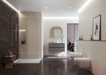 CERSANIT - Sprchová zástena WALK-IN MILLE CHROM 120x200, číre sklo S161-002