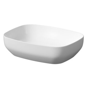 CERSANIT - Umývadlo na dosku LARGA Rectangular biela mat (50x38) K677-016