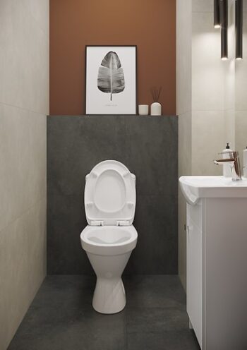 CERSANIT - WC KOMBI 698 CERSANIA II. SIMPLEON 010 3/6L+DUROPLAST SEDADLO SOFTCLOSE K11-2339