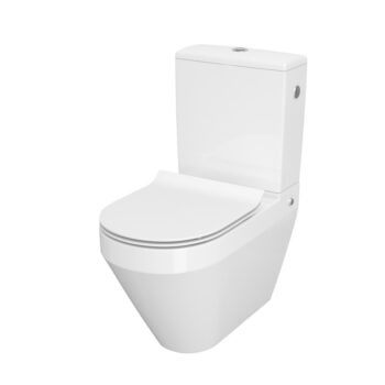 CERSANIT - WC KOMBI CREA CLEANON 010/020 OVAL, NÁDRŽKA 010 3/5, SEDADLO DUR SLIM WO LW ONE K114-023-B-SET