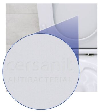 CERSANIT - WC SEDADLO CREA ŠTVOREC DUROPLAST ANTIB. SoftClose / JEDNO TLAČIDLO K98-0178