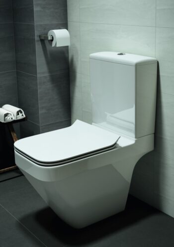 CERSANIT - WC SEDADLO CREA ŠTVOREC DUROPLAST ANTIB. SoftClose / JEDNO TLAČIDLO K98-0178