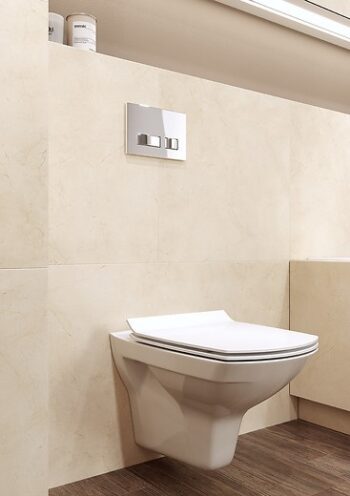 CERSANIT - WC sedátko CARINA SLIM DUROPLAST ANTIB. SC ECO jedno tlačidlo K98-0135