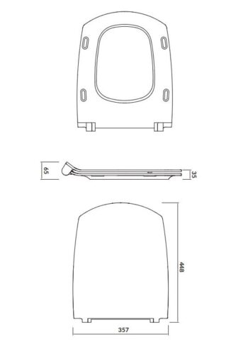 CERSANIT - WC sedátko CARINA SLIM DUROPLAST ANTIB. SC ECO jedno tlačidlo K98-0135