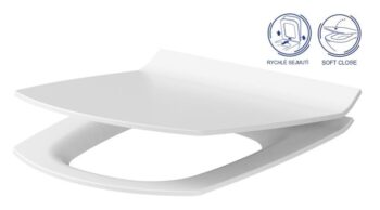 CERSANIT - WC sedátko CARINA SLIM DUROPLAST ANTIB. SC ECO jedno tlačidlo K98-0135