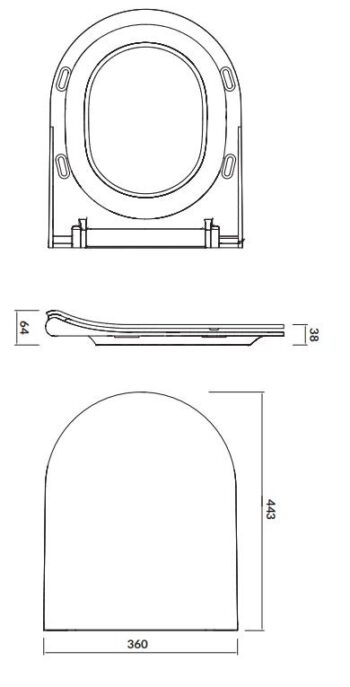 CERSANIT - WC sedátko CITY OVAL SLIM antib. OFF EASY jedno tlačidlo K98-0146