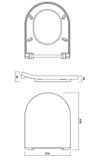 CERSANIT - WC sedátko INVERTO SLIM duroplast SOFT CLOSE, EASY OFF ONE BUTTON K98-0187