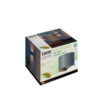 Calex LED vonkajšie nástenné svietidlo oválne, hore/dole, výška 10 cm,