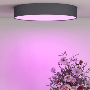 Calex Smart LED stropné svetlo Fabric, Ø 30 cm, RGBW, stmievateľné