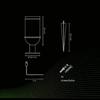 Calex Smart Outdoor Gardenspot reflektor, CCT, RGB
