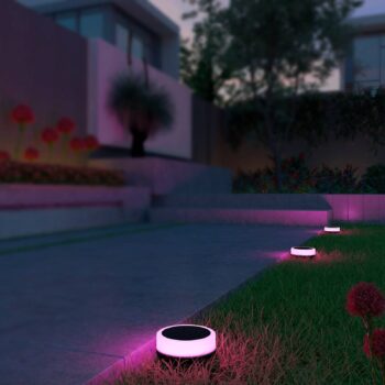 Calex Smart Outdoor Ground Spot, CCT RGB 3 svetlá.